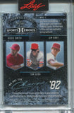 2025 Ozzie Smith Tommy Herr Jim Kaat Leaf Sports Heroes SILVER ICE WE ARE THE CHAMPIONS AUTO 03/10 AUTOGRAPH #WAC-1 St. Louis Cardinals