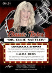 2022 Laura Dern as Dr. Ellie Sattler Leaf Pop Century BLACK ICE CLASSIC ROLES AUTO 1/5 AUTOGRAPH #CR-LD1 Jurassic Park