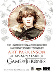 2022 Art Parkinson as Rickon Stark Rittenhouse Game of Thrones Volume 2 RED INK AUTO AUTOGRAPH #_ARPA 1