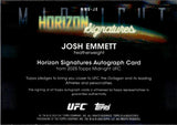 2025 Josh Emmett Topps Midnight HORIZON SIGNATURES AUTO AUTOGRAPH #HNS-JE Featherweight