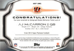 2014 A.J. McCarron Topps Platinum ROOKIE NIKE SWOOSH LOGO PATCH AUTO AUTOGRAPH RELIC RC #ARP-AMC Cincinnati Bengals