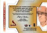 2002 Jim Edmonds Fleer E-X BEHIND THE NUMBERS JERSEY RELIC #_JIED St. Louis Cardinals