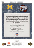 2008 Chad Henne Upper Deck Football Heroes ROOKIE AUTO 008/250 AUTOGRAPH #118 Miami Dolphins