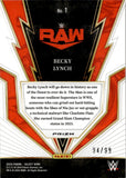 2024 Becky Lynch Panini Select WWE TURBO CHARGED RED 94/99 #1 Monday Night Raw