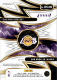 2024-25 Dalton Knecht Panini Select ROOKIE HOLO SILVER SPARKS JERSEY RELIC #SPK-KNE Los Angeles Lakers