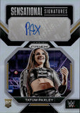 2023 Taum Paxley Panini Prizm WWE HOLO SILVER ROOKIE SENSATINAL SIGNATURES AUTO AUTOGRAPH #SN-TPX NXT