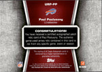 2010 Paul Posluszny Topps Unrivaled RED PATCH AUTO 09/10 AUTOGRAPH RELIC #VAP-PP Buffalo Bills