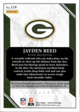 2023 Jayden Reed Panini Limited ROOKIE JERSEY AUTO 081/199 AUTOGRAPH RELIC RC #118 Green Bay Packers