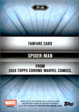 2026 Spider-Man Topps Chrome Marvel Comics FANFARE #FF39 Venom