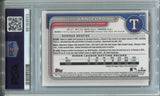 2024 Wyatt Langford Bowman Chrome Prospects LUNAR GOLW REFRACTOR PSA 9 #BCP64 Texas Rangers 3523