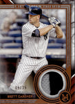 2022 Brett Gardner Topps Museum Collection MEANINGFUL MATERIAL RELIC JERSEY PATCH 9/35 New York Yankees #MMR2-BG