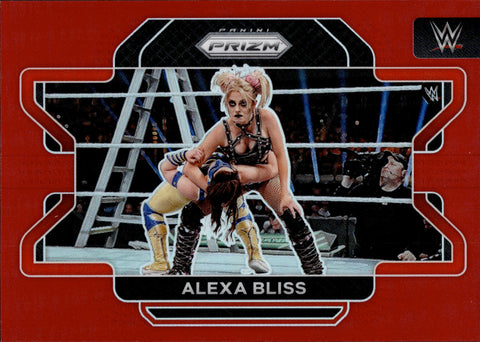 2022 Alexa Bliss Panini Prizm WWE RED 230/299 #37 Monday Night Raw
