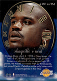 1998-99 Shaquille O'Neal Fleer Tradition TIMELESS MEMORIES #6TM Los Angeles Lakers HOF