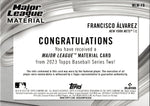 2023 Francisco Alvarez Topps Series 2 ROOKIE MAJOR LEAGUE MATERIAL JERSEY RELIC RC #MLM-FA New York Mets