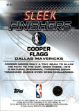 2025-26 Cooper Flagg Topps Chrome SLEEK FINISHERS ROOKIE RC #SF-21 Dallas Mavericks