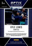2018 Kyle Lewis Donruss Optic BLUE AUTO 08/50 AUTOGRAPH #OA-KL Seattle Mariners