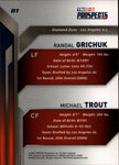 2009 Mike Trout Randal Grichuk TriStar Prospects Plus ROOKIE RC #81 Anaheim Angels