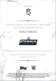 2025 Solo Sikoa Topps Royalty WWE JUMBO SHIRT AUTO 81/99 AUTOGRAPH RELIC #RYA-SSI Friday Night Smackdown