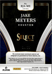 2022 Jake Meyers Panini Select ROOKIE JERSEY AUTO 84/99 AUTOGRAPH RELIC #RJA-ME Houston Astros