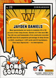 2024 Jayden Daniels Panini Donruss BOMB SQUAD ROOKIE RC #29 Washington Commanders