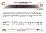 2022 Hunter Greene Topps Update Series RED FOIL ROOKIE 133/199 RC #US160 Cincinnati Reds