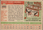 1955 Jim Delsing Topps #192 Detroit Tigers BV $50