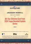 2024 Jackson Merrill Topps Update Series ALL-STAR STITCHES JERSEY RELIC #ASR-JM San Diego Padres