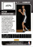 2023-24 Victor Wembanyama Panini Contenders SEASON TICKET ROOKIE RC #11 San Antonio Spurs