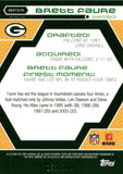 2006 Brett Favre Topps Finest MOMENTS GREEN REFRACTOR 151/199 #BF14 Green Bay Packers HOF
