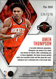 2023-24 Amen Thompson Panini Phoenix GREEN LAZER ROOKIE 126/175 #300 Houston Rockets