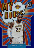 2021-22 LeBron James Donruss Optic PURPLE PRIZM MY HOUSE #6 Los Angeles Lakers