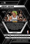 2024-25 Jeremy Sochan Panini Mosaic PURPLE SNAKESKIN SP 15/24 #54 San Antonio Spurs