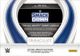 2023 "The All Mighty" Bobby Lashley Relic Auto Autograph Panini Immaculate Collection WWE Premium Memorabilia Autographs 45/99 #PM-BLS Friday Night Smackdown