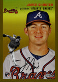 2023 Jared Shuster Topps Chrome Platinum Anniversary GOLD REFRACTOR ROOKIE 23/50 RC #202 Atlanta Braves