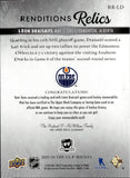 2023-24 Leon Draisaitl Upper Deck The Cup RENDITIONS RELICS JERSEY RELIC #RR-LD Edmonton Oilers
