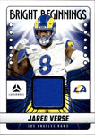 2025 Jared Verse Panini Luminance BRIGHT BEGINNINGS JERSEY Los Angeles Rams #BB-JVE