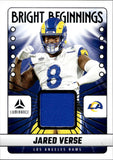 2025 Jared Verse Panini Luminance BRIGHT BEGINNINGS JERSEY Los Angeles Rams #BB-JVE