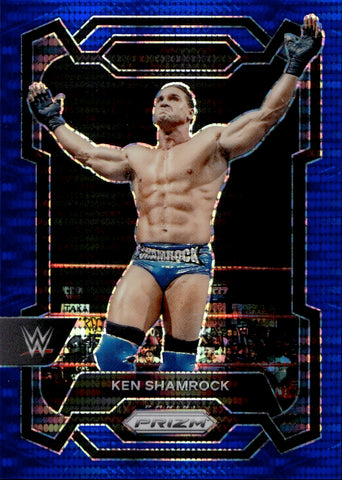 2024 Ken Shamrock Panini Prizm WWE BLUE PULSAR 30/75 #137 WWE Legend