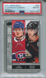 2021-22 Cole Caufield Trevor Zegras Upper Deck Series 1 FRENCH YOUNG GUNS ROOKIE RC PSA 8 #250 Montreal Canadiens Anaheim Ducks 7288