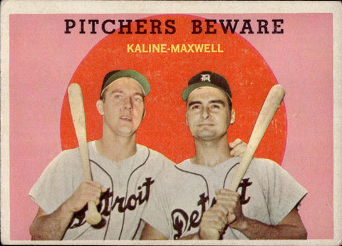 1959 Al Kaline Maxwell Topps Detroit Tigers #34 BV$100