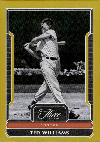 2023 Ted Williams Panini Three and Two HOLO GOLD 03/15 #17 Boston Red Sox HOF