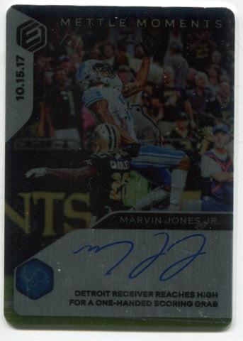 2020 Marvin Jones Jr. Panini Elements METTLE MOMENTS AUTO 19/75 AUTOGRAPH #MM-MJ Detroit Lions