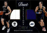 2020-21 Bojan Bogdanovic Panini Select DUET SELECTIONS DUAL JERSEY RELIC #DS-BBO Nets Jazz