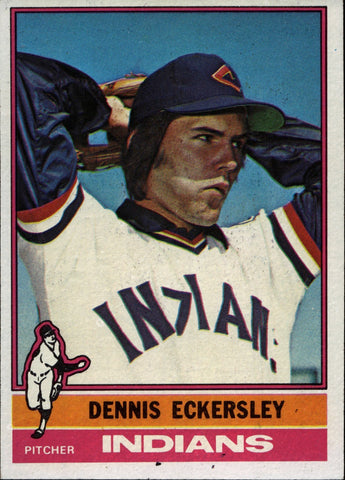 1976 Dennis Eckersley Topps ROOKIE RC #98 Cleveland Indians HOF