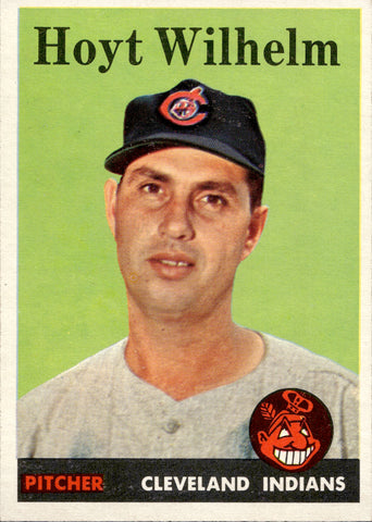 1958 Hoyt Wilhelm Topps #324 Cleveland Indians BV $25