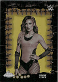 2025 Becky Lynch Topps Chrome WWE X Cactus Jack FAMED PHANTOMS GOLD REFRACTOR 28/50 #FMP-26 Monday Night Raw