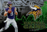 2024 J.J. McCarthy Panini Mosaic CAPITAL GAINS ROOKIE RC #15 Minnesota Vikings