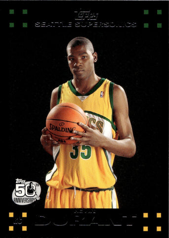 2007-08 Kevin Durant Topps ROOKIE RC #112 Seattle Supersonics