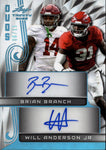 2023 Will Anderson Jr. Brian Branch Leaf Trinity PLATINUM DUOS DUAL AUTO 06/15 AUTOGRAPH #TD-4 Texans Lions