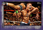 2015 John Cena Topps WWE Undisputed FAMOUS FINISHERS PURPLE 20/50 #FF12 WWE Legend